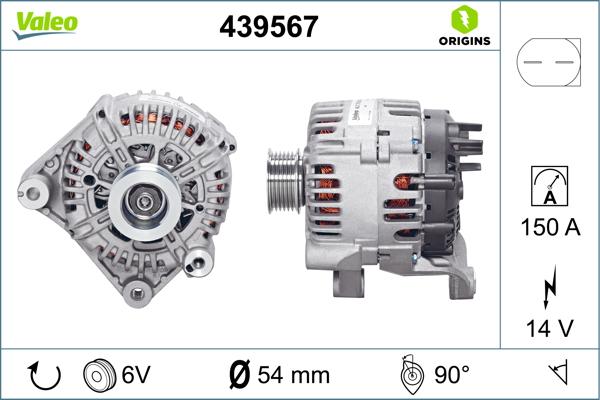 VALEO 439567 - Alternatore www.autoricambi360.it