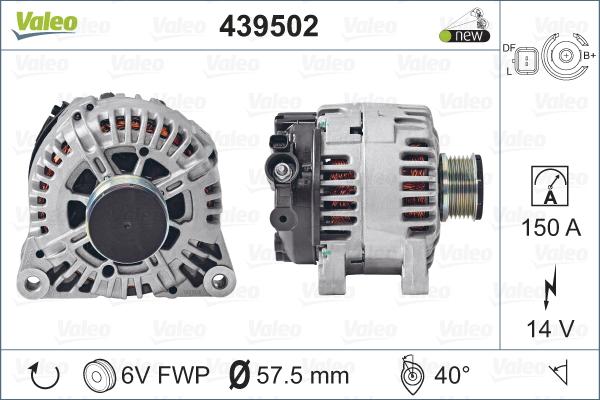 VALEO 439502 - Alternatore www.autoricambi360.it