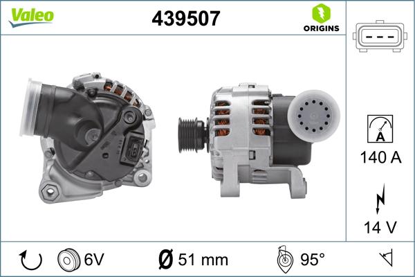VALEO 439507 - Alternatore www.autoricambi360.it