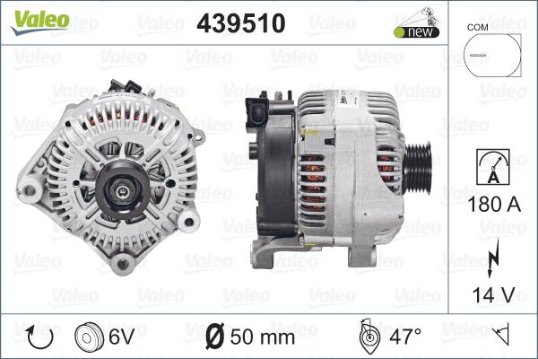 VALEO 439510 - Alternatore www.autoricambi360.it
