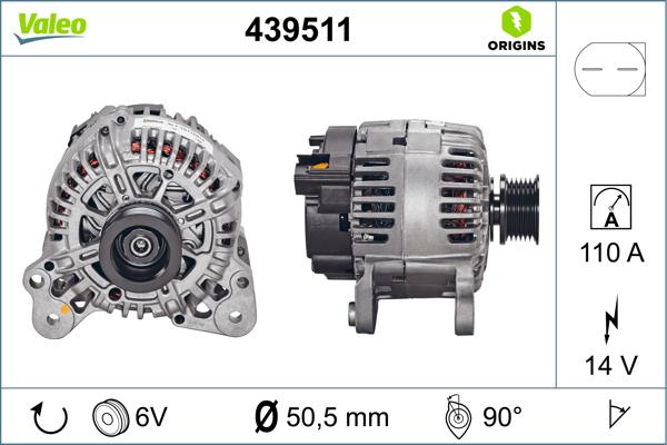 VALEO 439511 - Alternatore www.autoricambi360.it