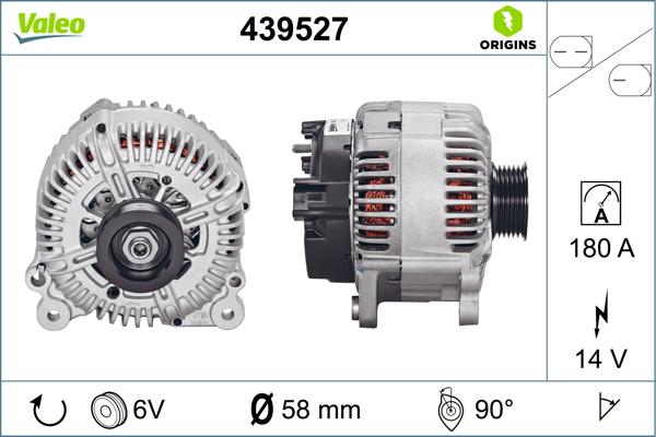 VALEO 439527 - Alternatore www.autoricambi360.it