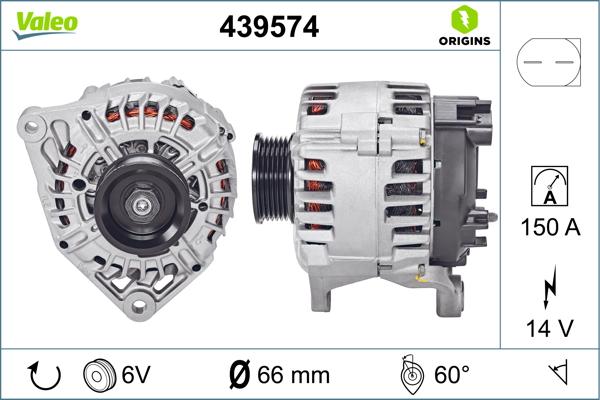 VALEO 439574 - Alternatore www.autoricambi360.it