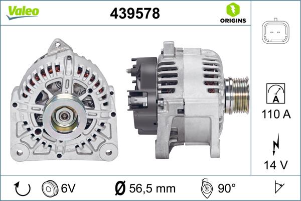 VALEO 439578 - Alternatore www.autoricambi360.it