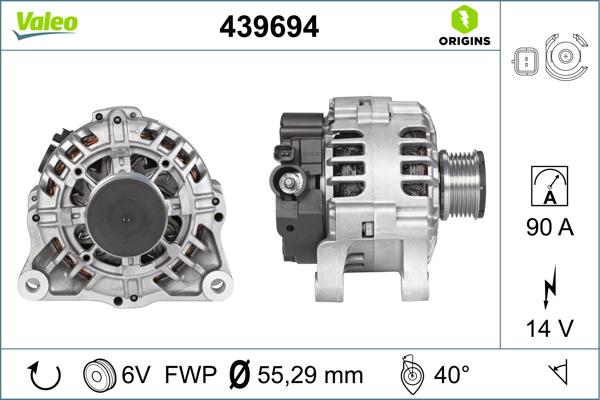 VALEO 439694 - Alternatore www.autoricambi360.it