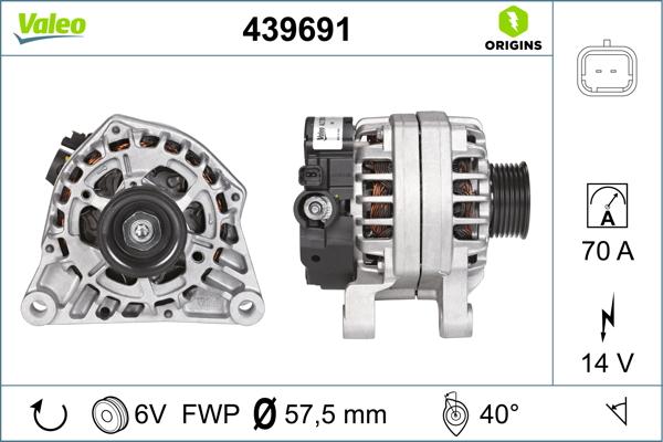 VALEO 439691 - Alternatore www.autoricambi360.it