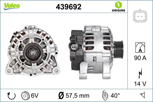 VALEO 439692 - Alternatore www.autoricambi360.it