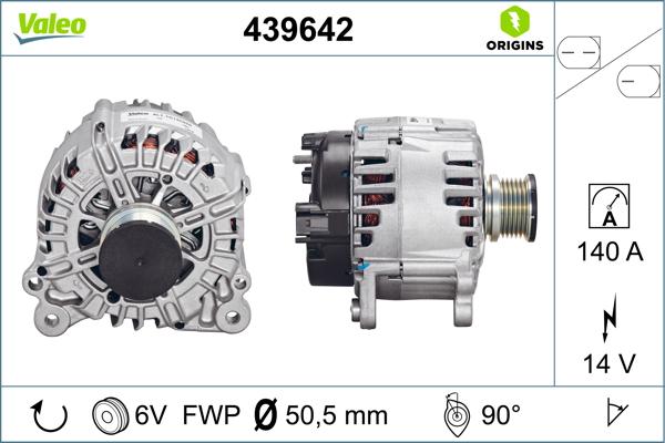 VALEO 439642 - Alternatore www.autoricambi360.it