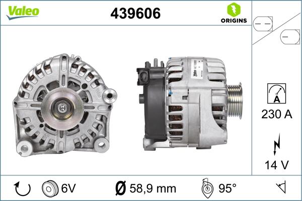 VALEO 439606 - Alternatore www.autoricambi360.it