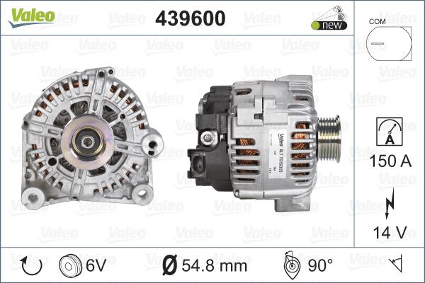 VALEO 439600 - Alternatore www.autoricambi360.it