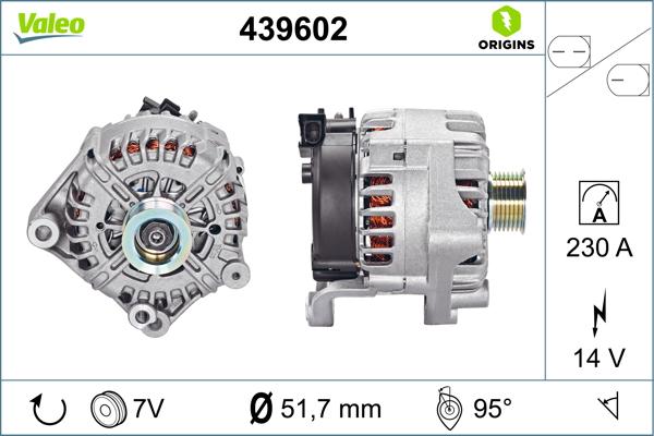 VALEO 439602 - Alternatore www.autoricambi360.it