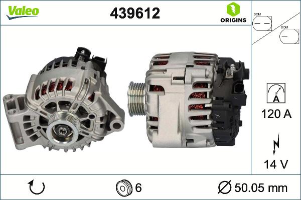 VALEO 439612 - Alternatore www.autoricambi360.it