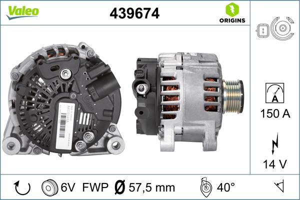 VALEO 439674 - Alternatore www.autoricambi360.it