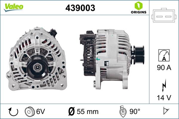 VALEO 439003 - Alternatore www.autoricambi360.it
