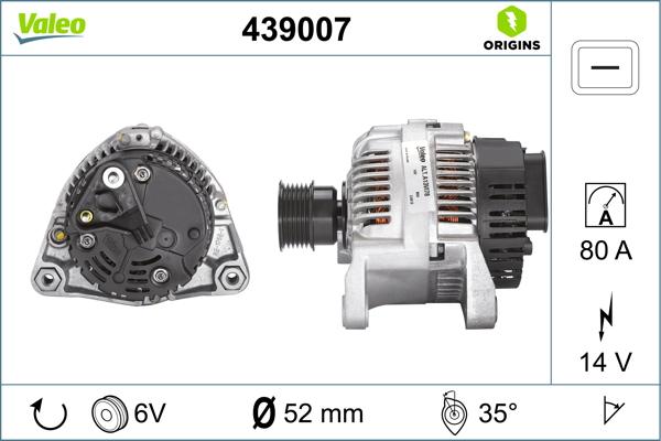 VALEO 439007 - Alternatore www.autoricambi360.it