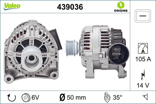 VALEO 439036 - Alternatore www.autoricambi360.it