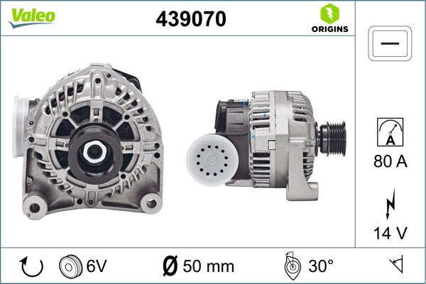 VALEO 439070 - Alternatore www.autoricambi360.it