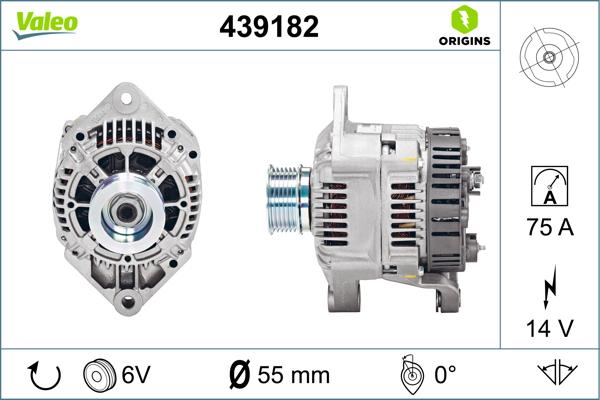 VALEO 439182 - Alternatore www.autoricambi360.it