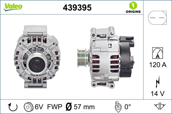 VALEO 439395 - Alternatore www.autoricambi360.it