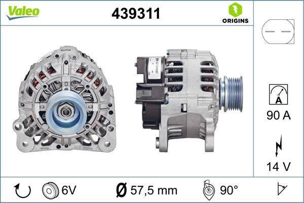 VALEO 439311 - Alternatore www.autoricambi360.it