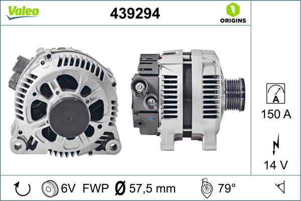VALEO 439294 - Alternatore www.autoricambi360.it