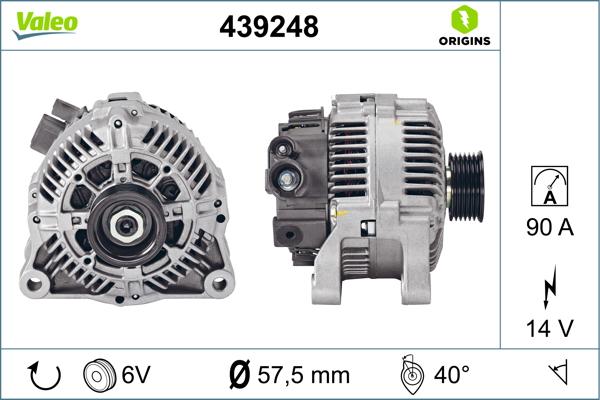 VALEO 439248 - Alternatore www.autoricambi360.it