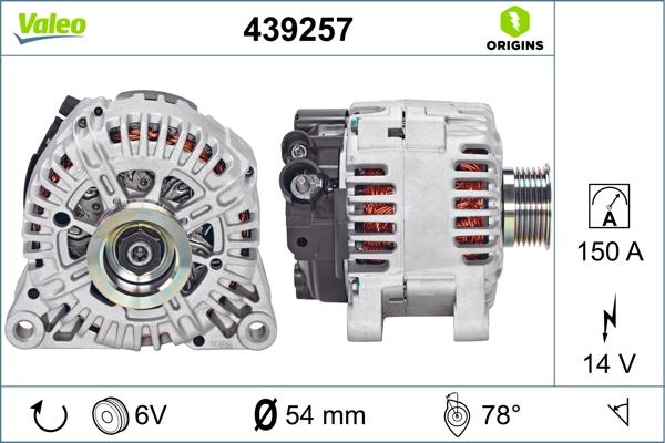 VALEO 439257 - Alternatore www.autoricambi360.it