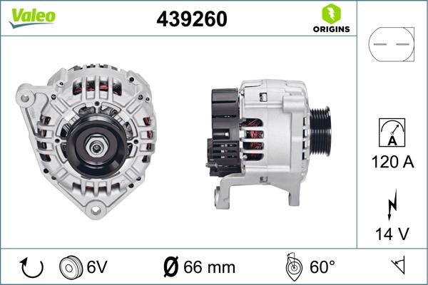 VALEO 439260 - Alternatore www.autoricambi360.it