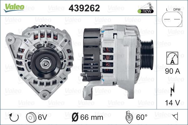 VALEO 439262 - Alternatore www.autoricambi360.it