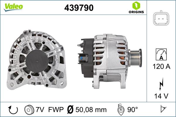 VALEO 439790 - Alternatore www.autoricambi360.it