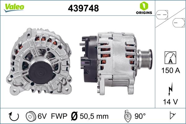 VALEO 439748 - Alternatore www.autoricambi360.it