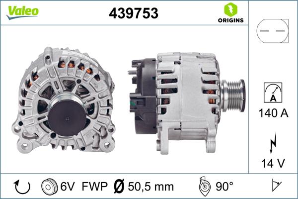 VALEO 439753 - Alternatore www.autoricambi360.it