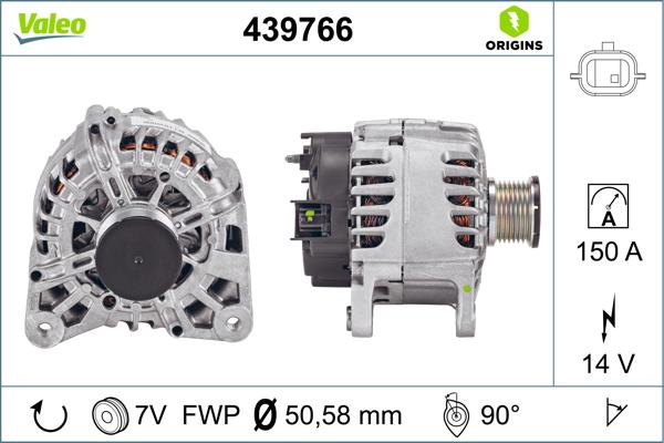 VALEO 439766 - Alternatore www.autoricambi360.it