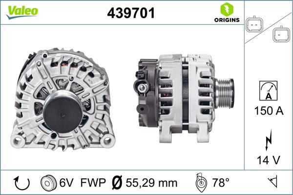 VALEO 439701 - Alternatore www.autoricambi360.it