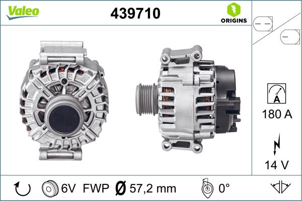 VALEO 439710 - Alternatore www.autoricambi360.it
