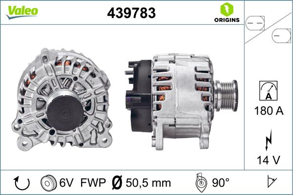 VALEO 439783 - Alternatore www.autoricambi360.it