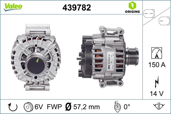 VALEO 439782 - Alternatore www.autoricambi360.it