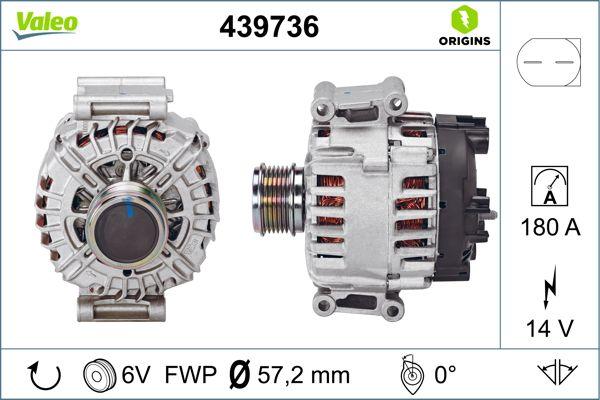 VALEO 439736 - Alternatore www.autoricambi360.it