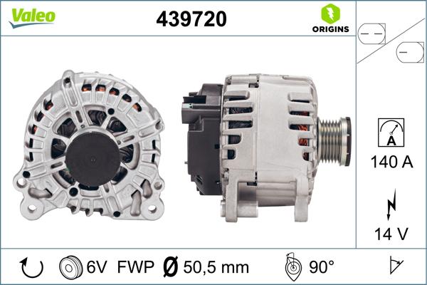 VALEO 439720 - Alternatore www.autoricambi360.it