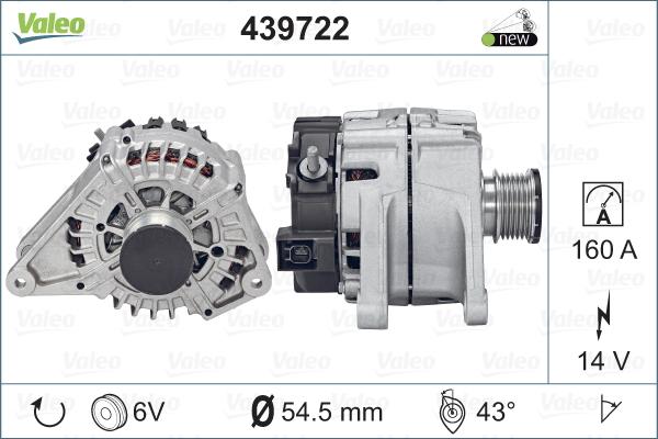 Valeo 439722 - Alternatore www.autoricambi360.it