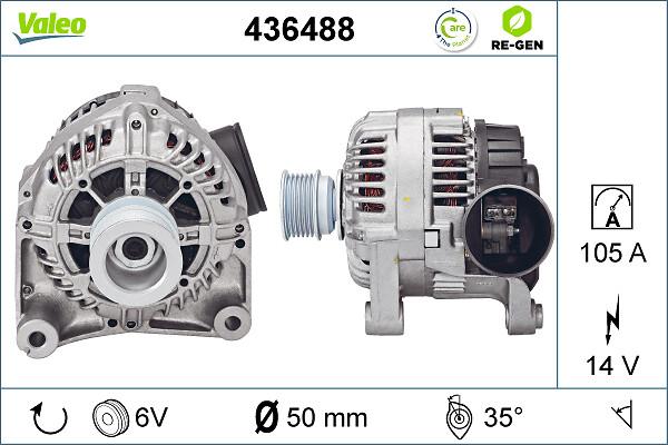 VALEO 436488 - Alternatore www.autoricambi360.it