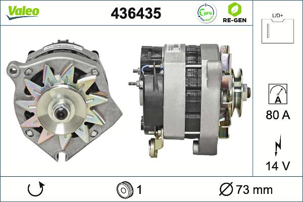 VALEO 436435 - Alternatore www.autoricambi360.it
