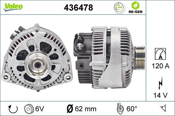 VALEO 436478 - Alternatore www.autoricambi360.it