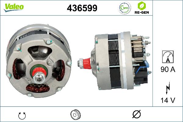 VALEO 436599 - Alternatore www.autoricambi360.it