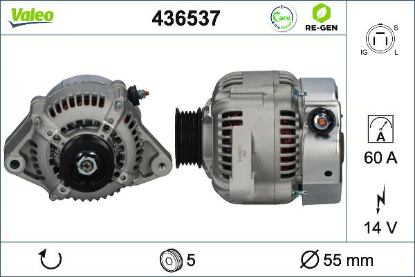 VALEO 436537 - Alternatore www.autoricambi360.it