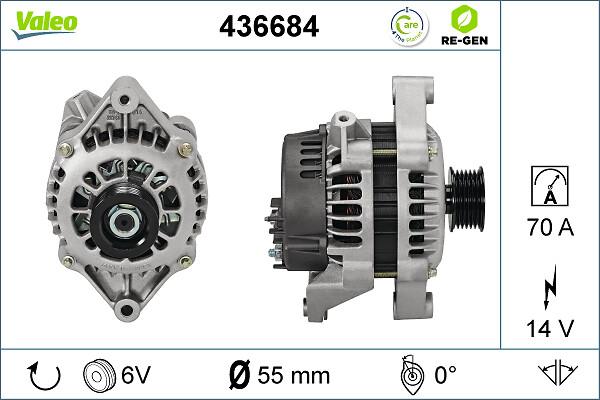 VALEO 436684 - Alternatore www.autoricambi360.it