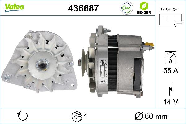 Valeo 436687 - Alternatore www.autoricambi360.it