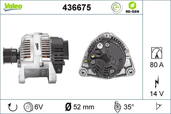 VALEO 436675 - Alternatore www.autoricambi360.it