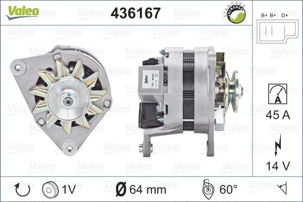VALEO 436167 - Alternatore www.autoricambi360.it