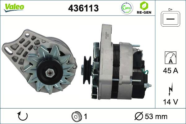 VALEO 436113 - Alternatore www.autoricambi360.it